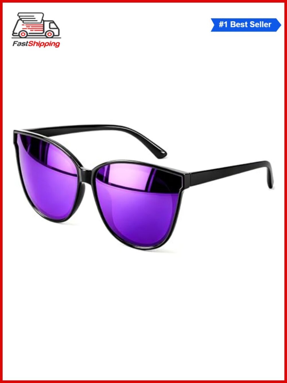 ✨ LVIOE Polarized Cat Eye Sunglasses UV400 Oversized Full Frame Women
